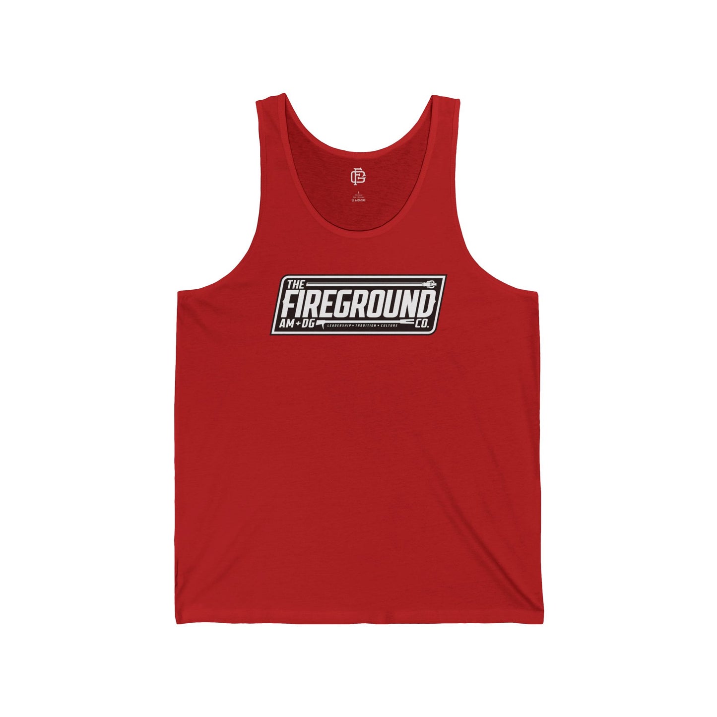 Fireground Banner Dark Background Tank Top