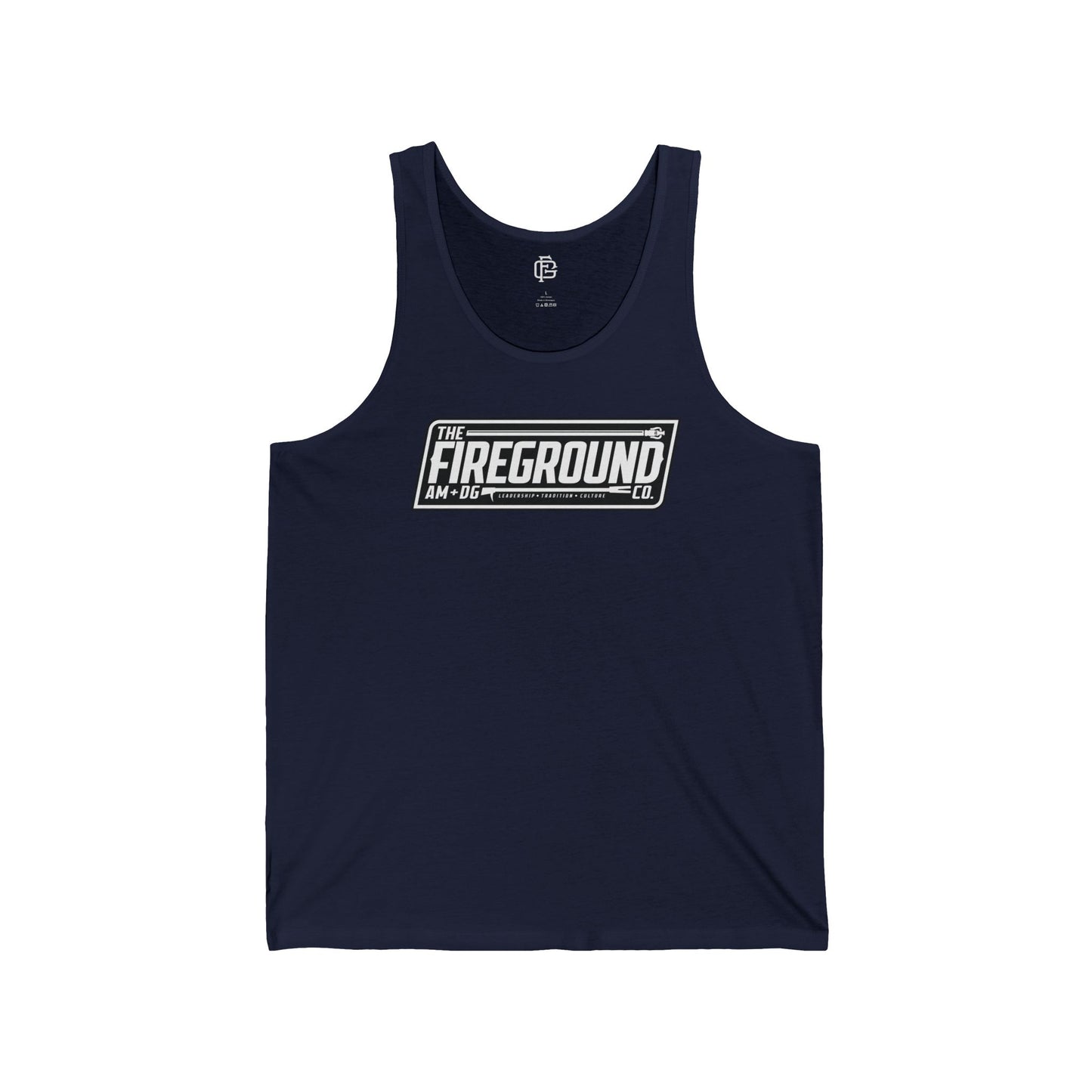 Fireground Banner Dark Background Tank Top