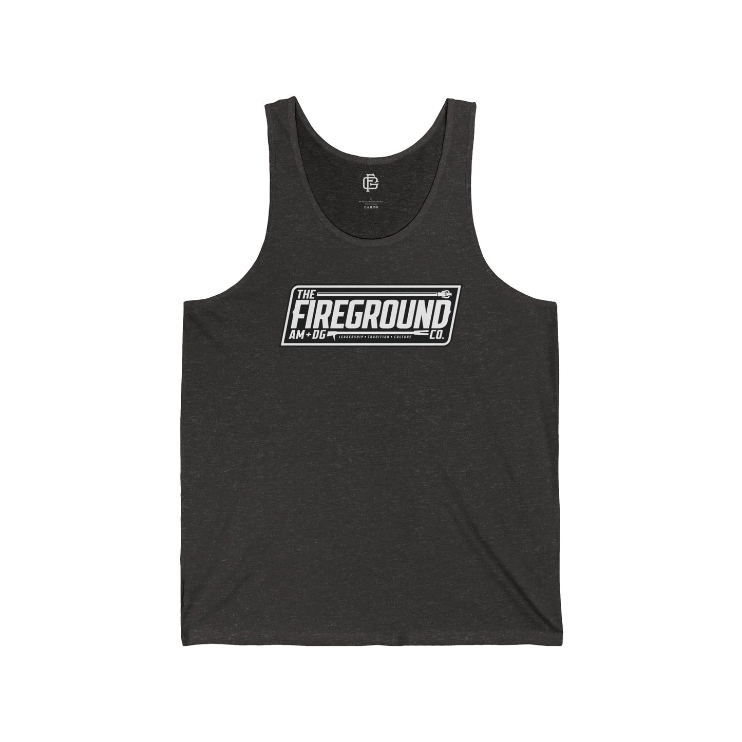 Fireground Banner Dark Background Tank Top