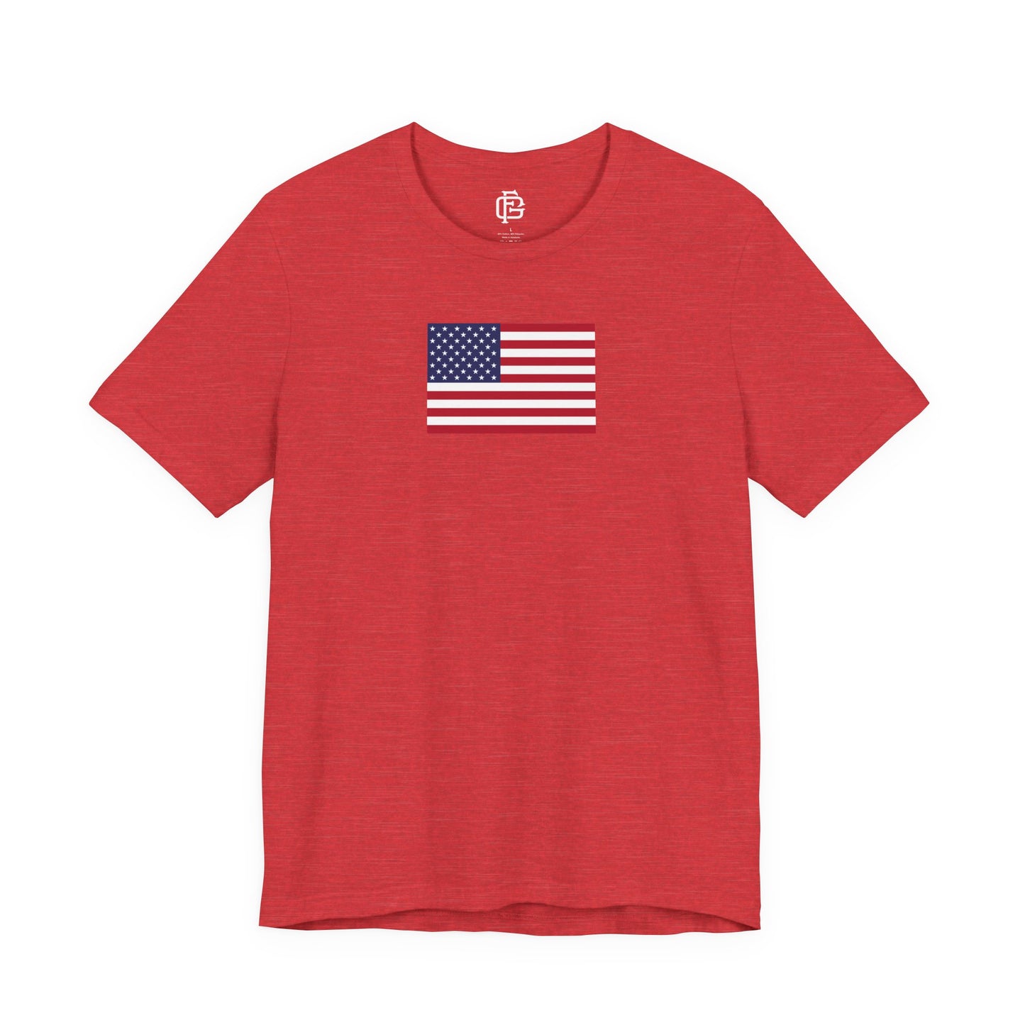 USA (Large Flag) Short Sleeve Tee