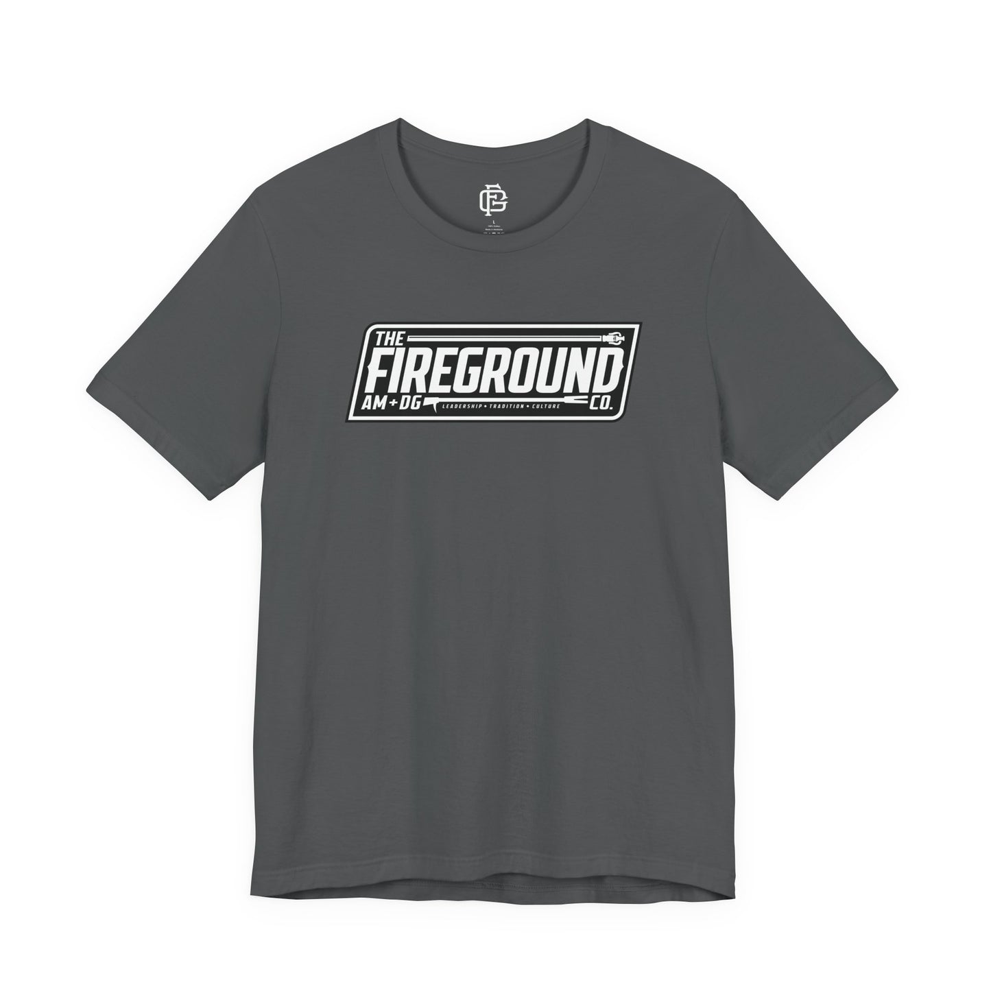 Fireground Banner Dark Background Short Sleeve Tee