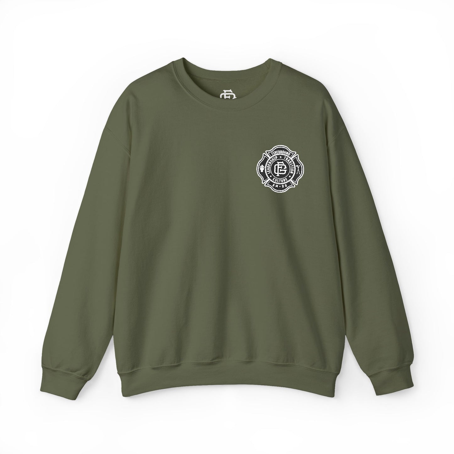 Fireground Maltese Cross (Embroidered) Crewneck Sweatshirt