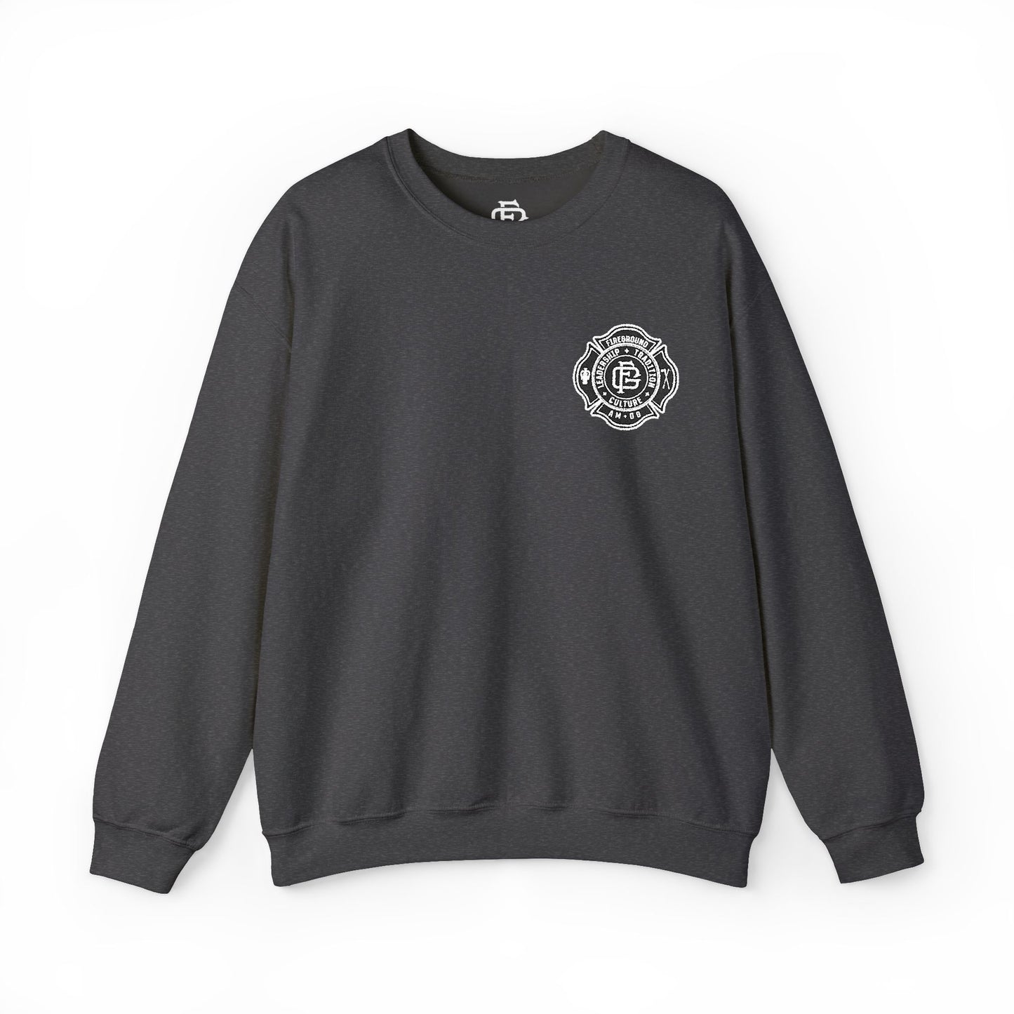 Fireground Maltese Cross (Embroidered) Crewneck Sweatshirt