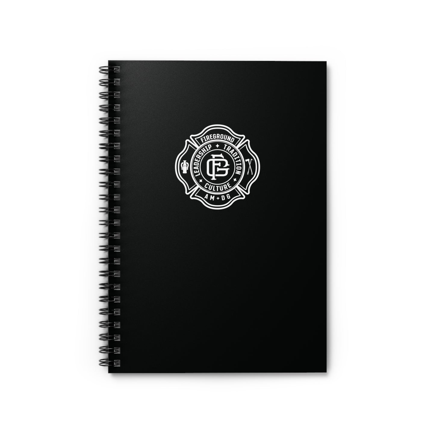 Fireground Maltese Cross Spiral Notebook - Ruled Line
