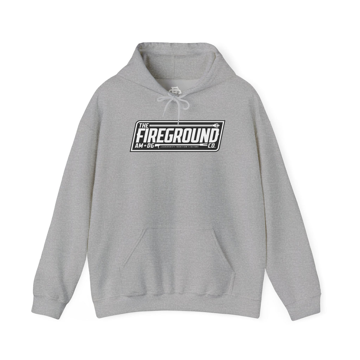 Fireground Dark Background Banner Hoodie
