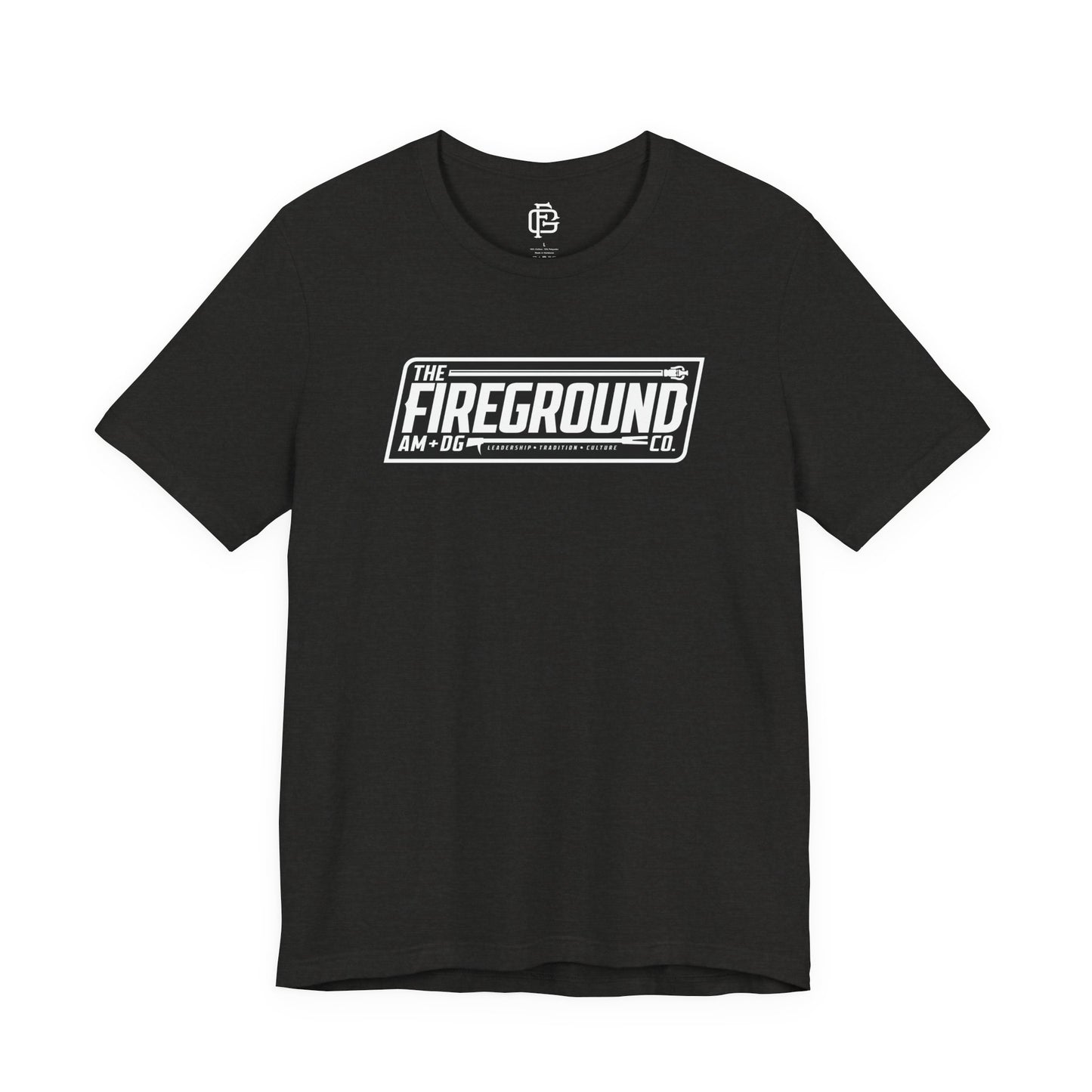Fireground Banner Dark Background Short Sleeve Tee