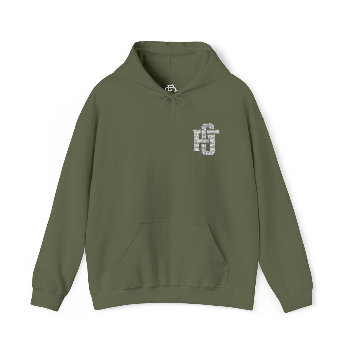 Fireground White FG Alternate Monogram (Embroidered) Hoodie