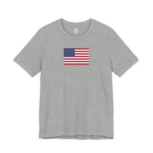USA (Large Flag) Short Sleeve Tee