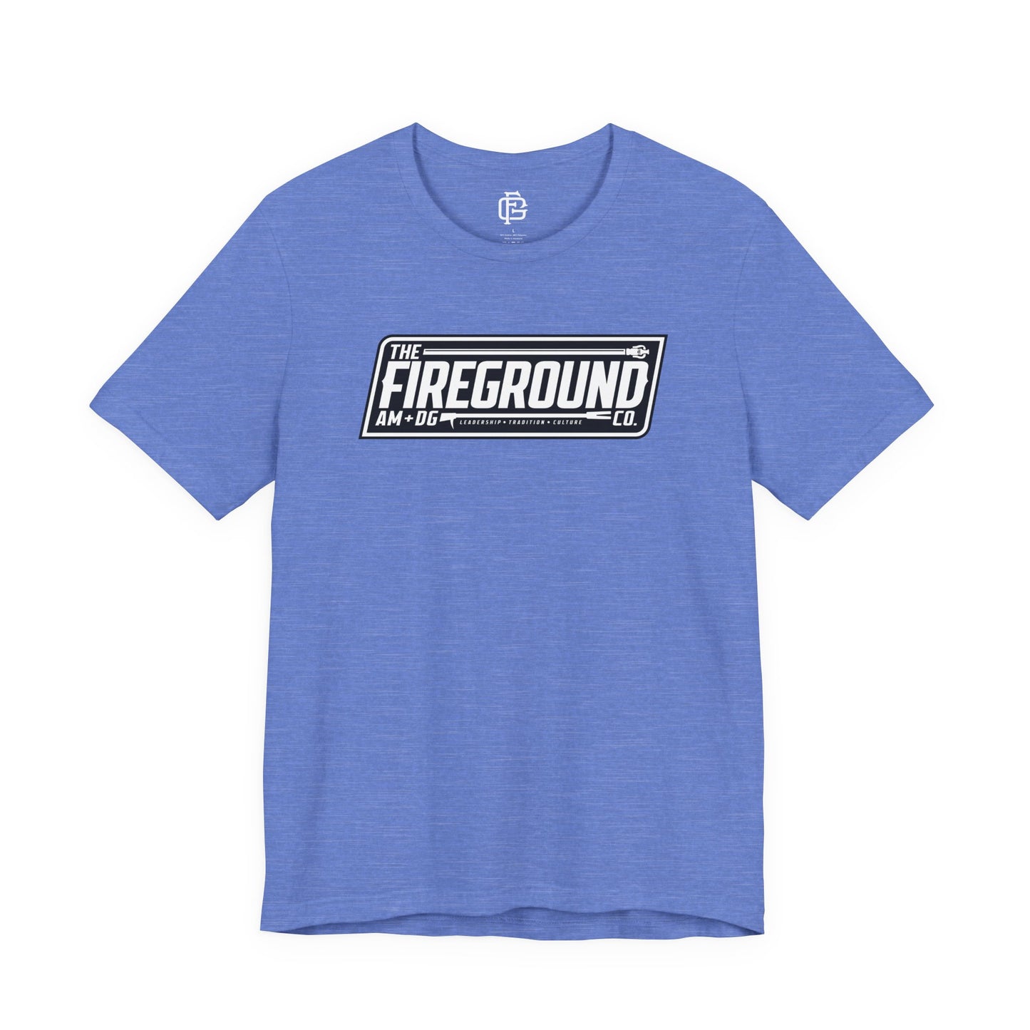 Fireground Banner Dark Background Short Sleeve Tee
