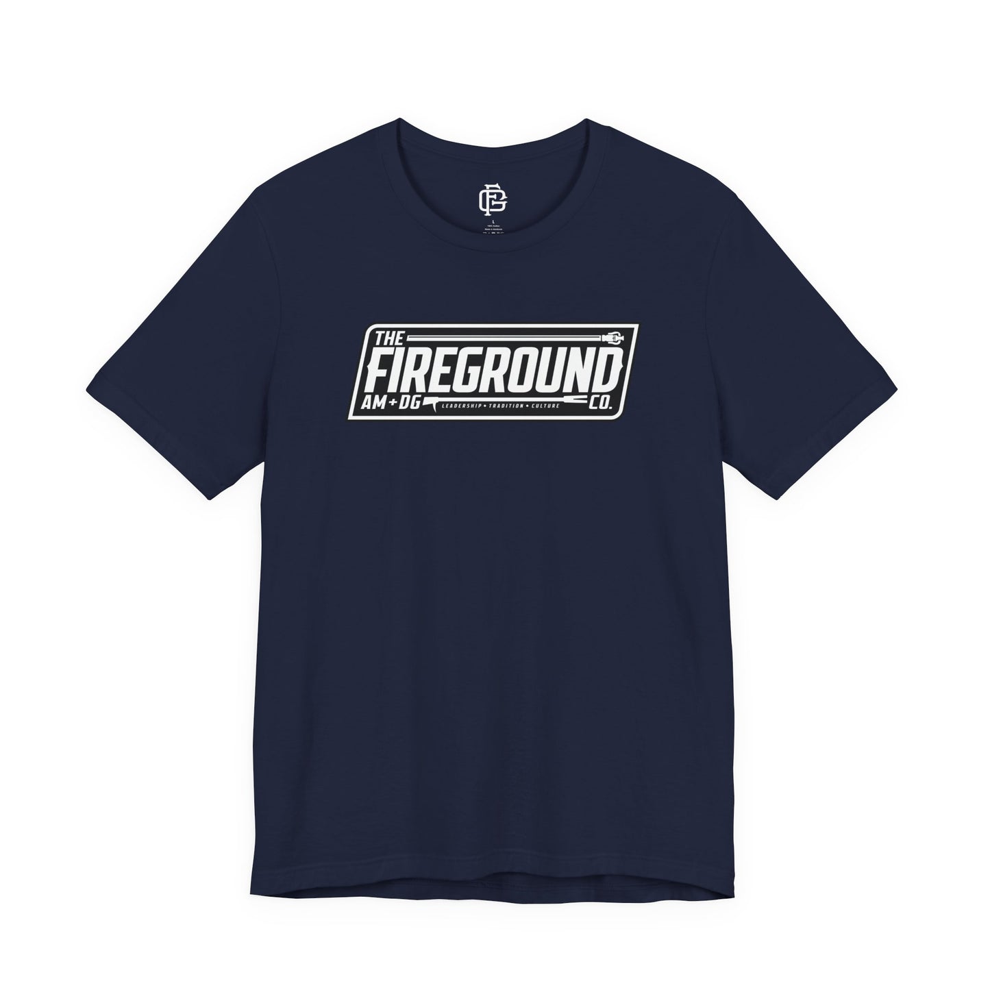 Fireground Banner Dark Background Short Sleeve Tee