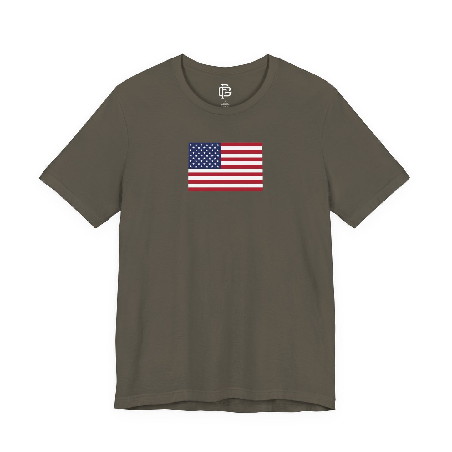 USA (Large Flag) Short Sleeve Tee