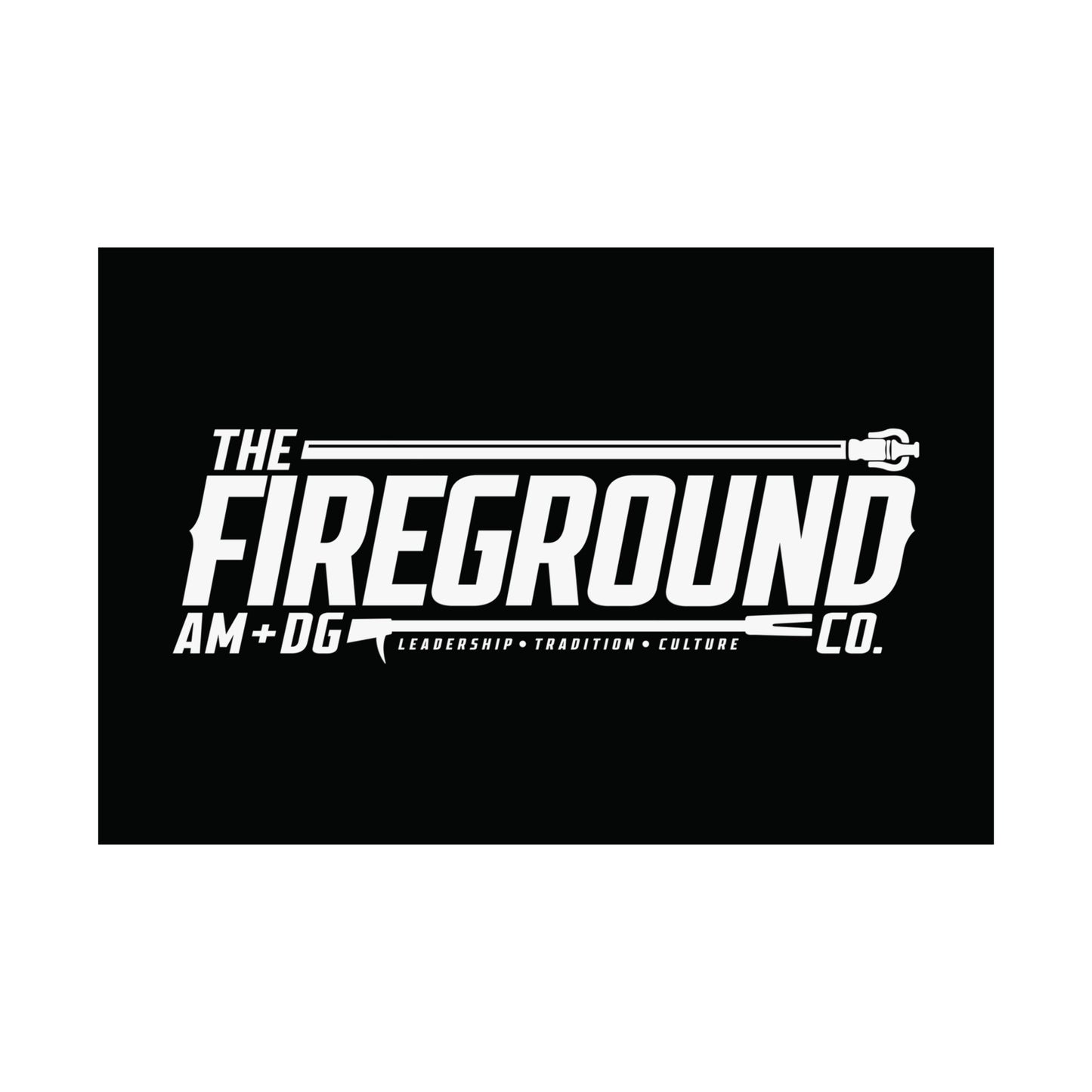Fireground White Banner Poster