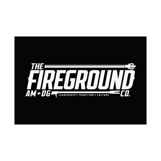 Fireground White Banner Poster