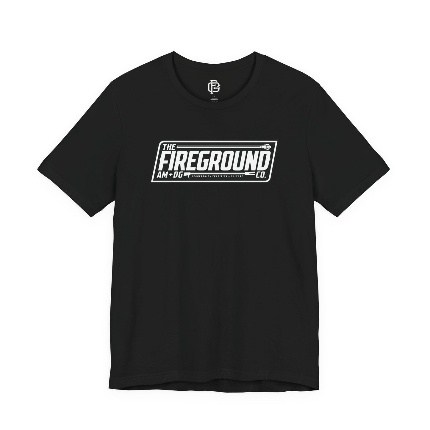 Fireground Banner Dark Background Short Sleeve Tee