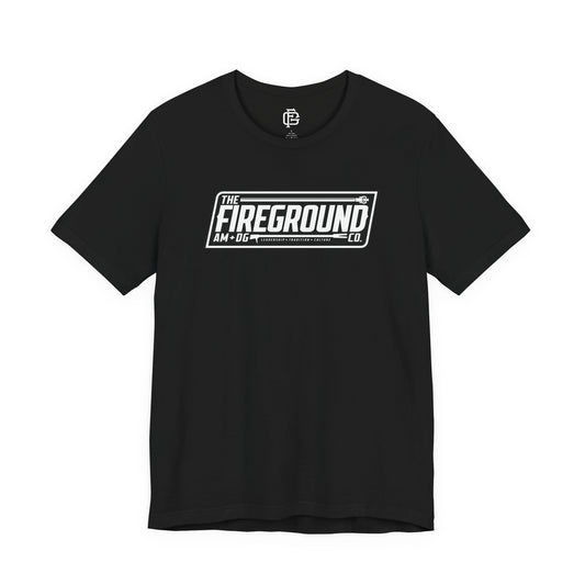 Fireground Banner Dark Background Short Sleeve Tee