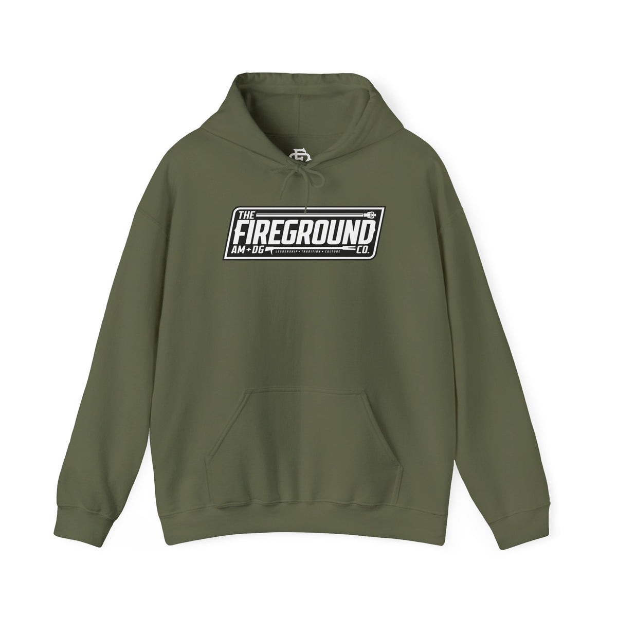 Fireground Dark Background Banner Hoodie