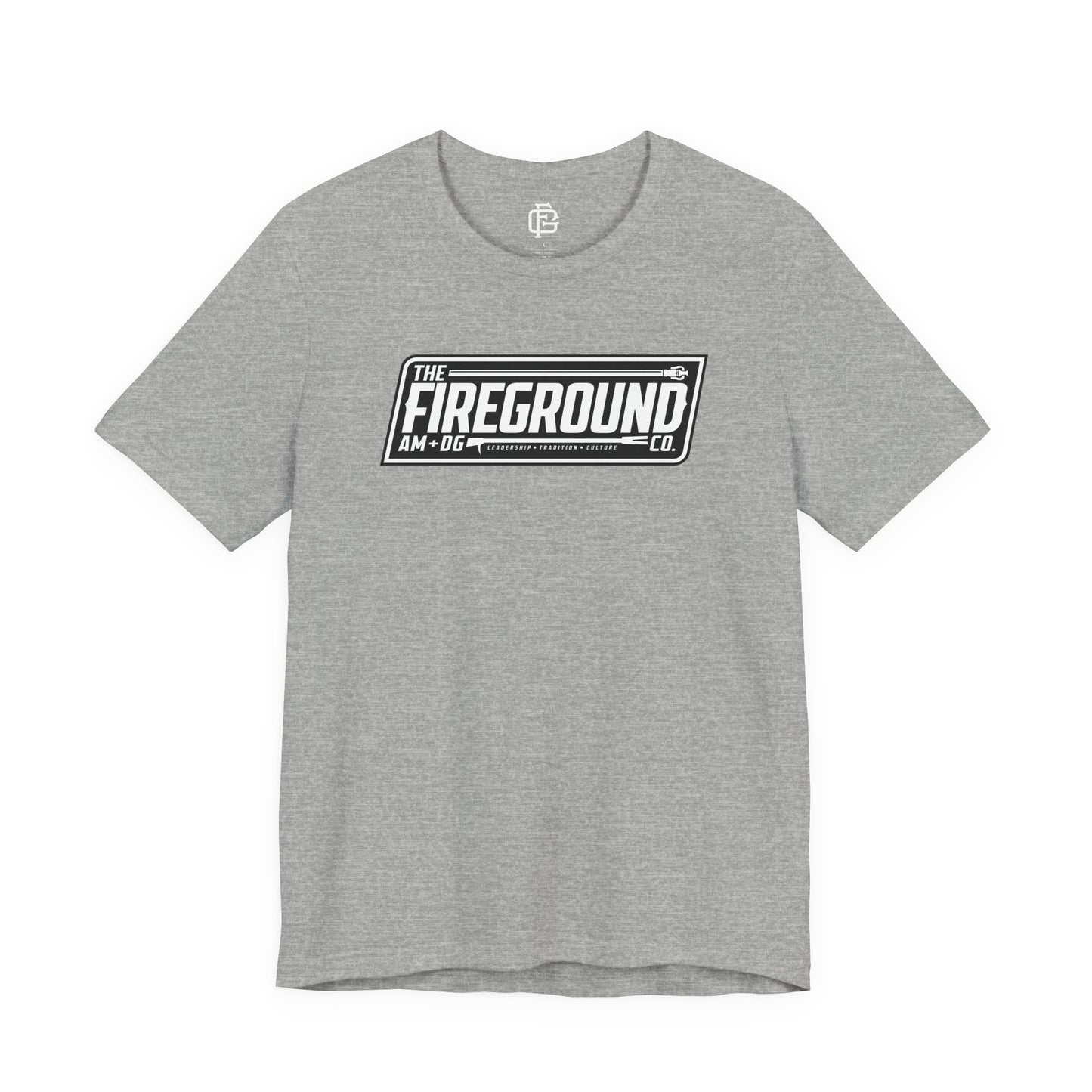 Fireground Banner Dark Background Short Sleeve Tee