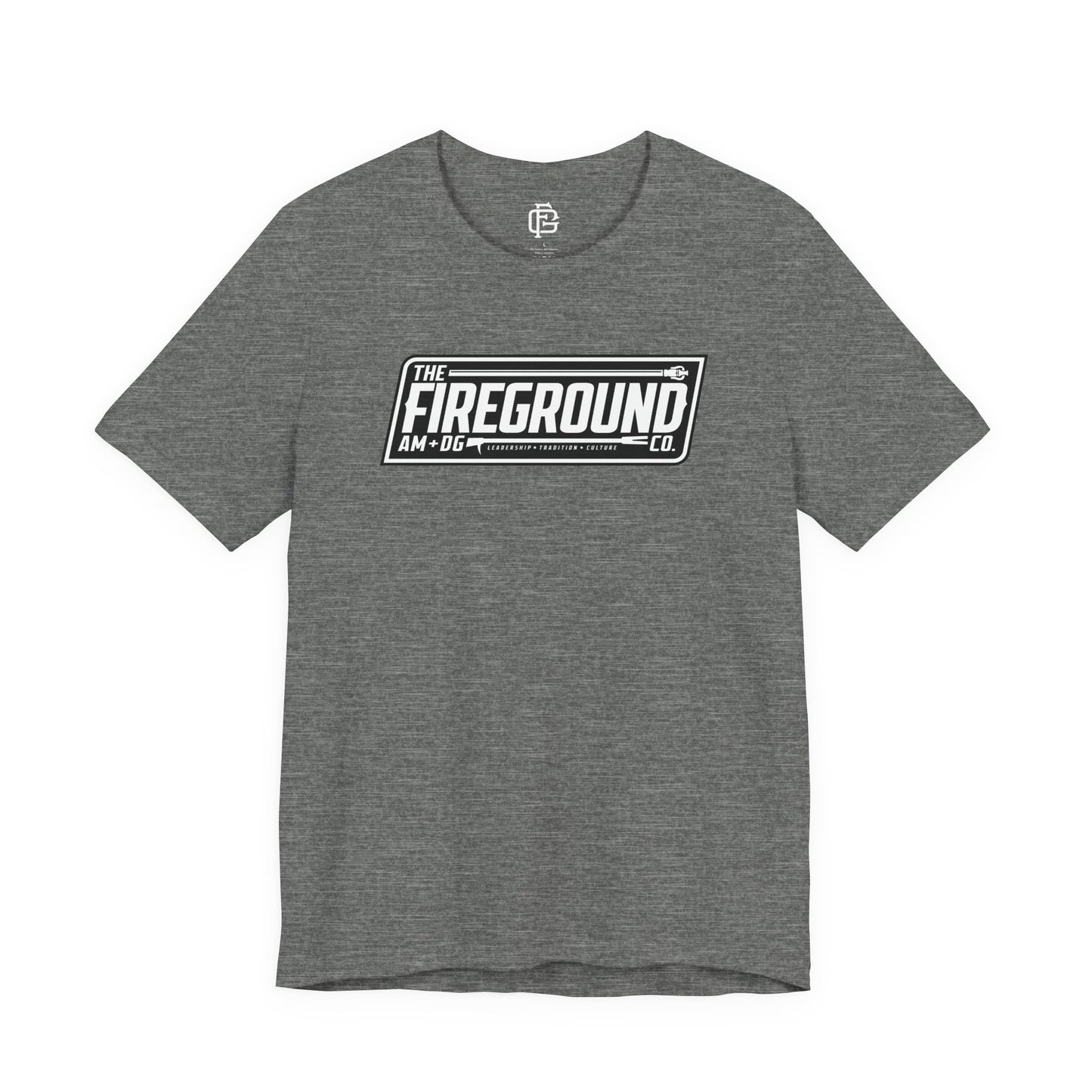 Fireground Banner Dark Background Short Sleeve Tee
