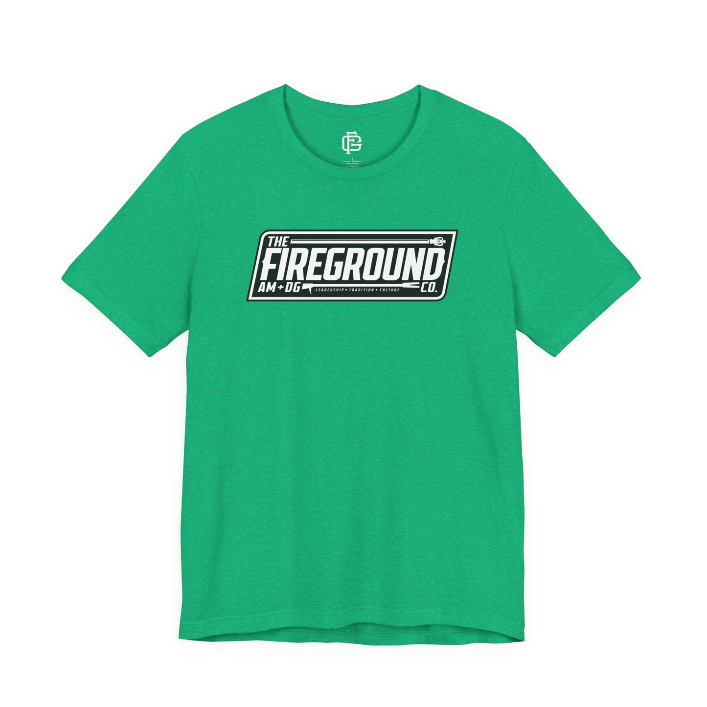 Fireground Banner Dark Background Short Sleeve Tee