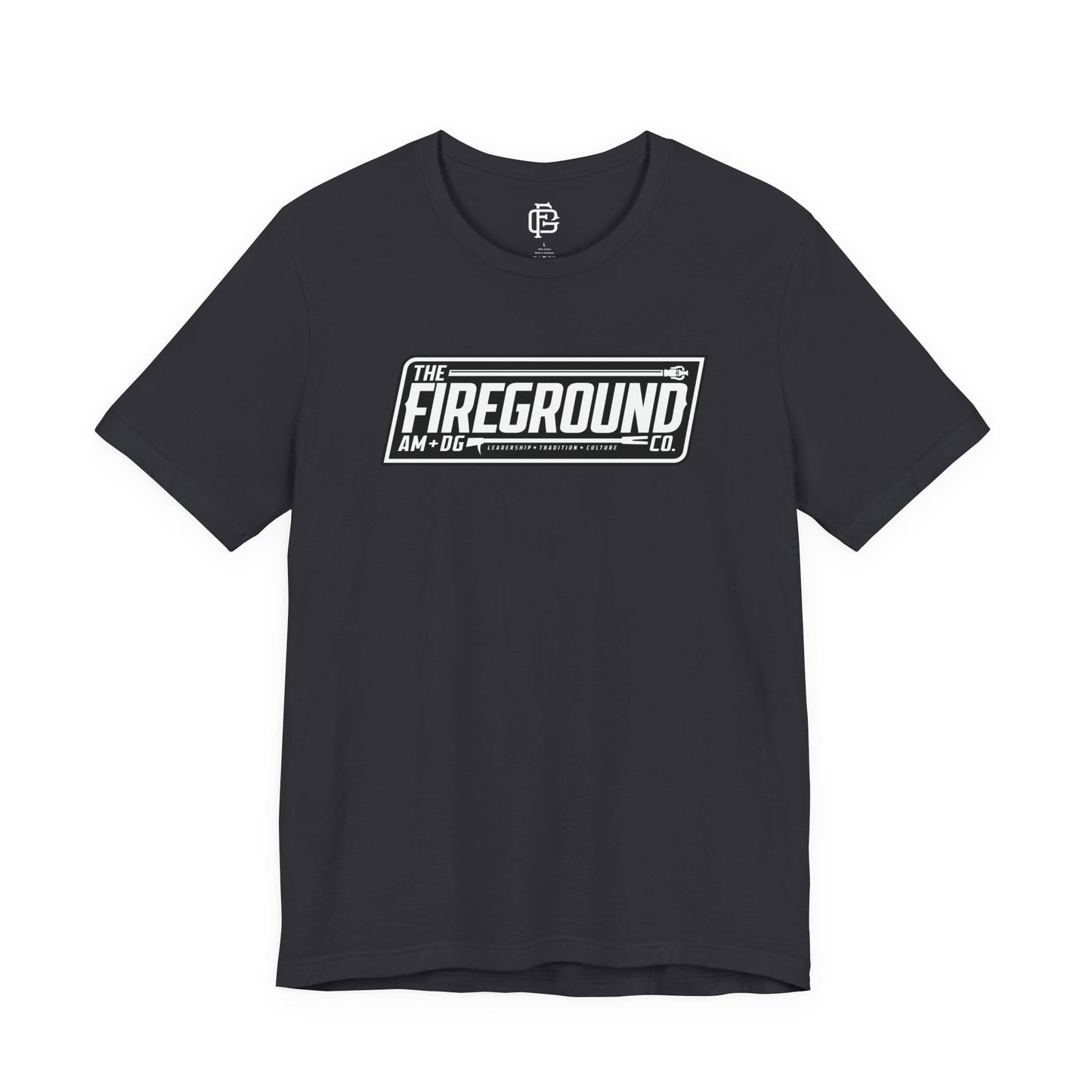 Fireground Banner Dark Background Short Sleeve Tee