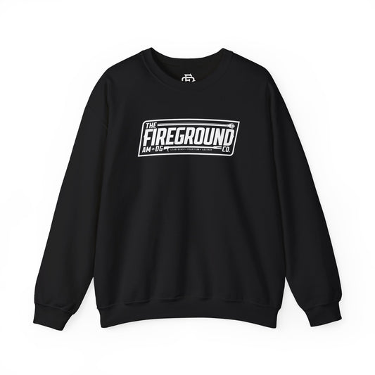 Fireground Dark Background Banner Sweatshirt