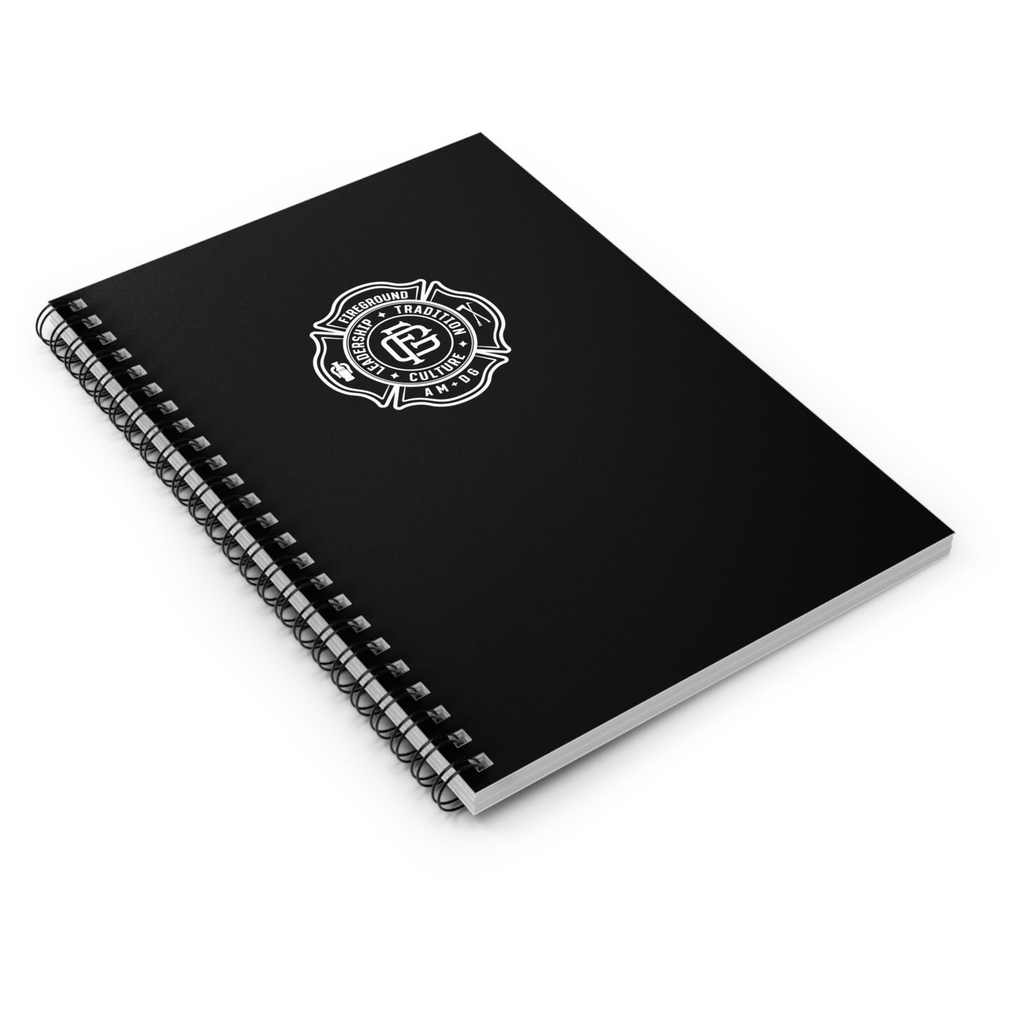 Fireground Maltese Cross Spiral Notebook - Ruled Line