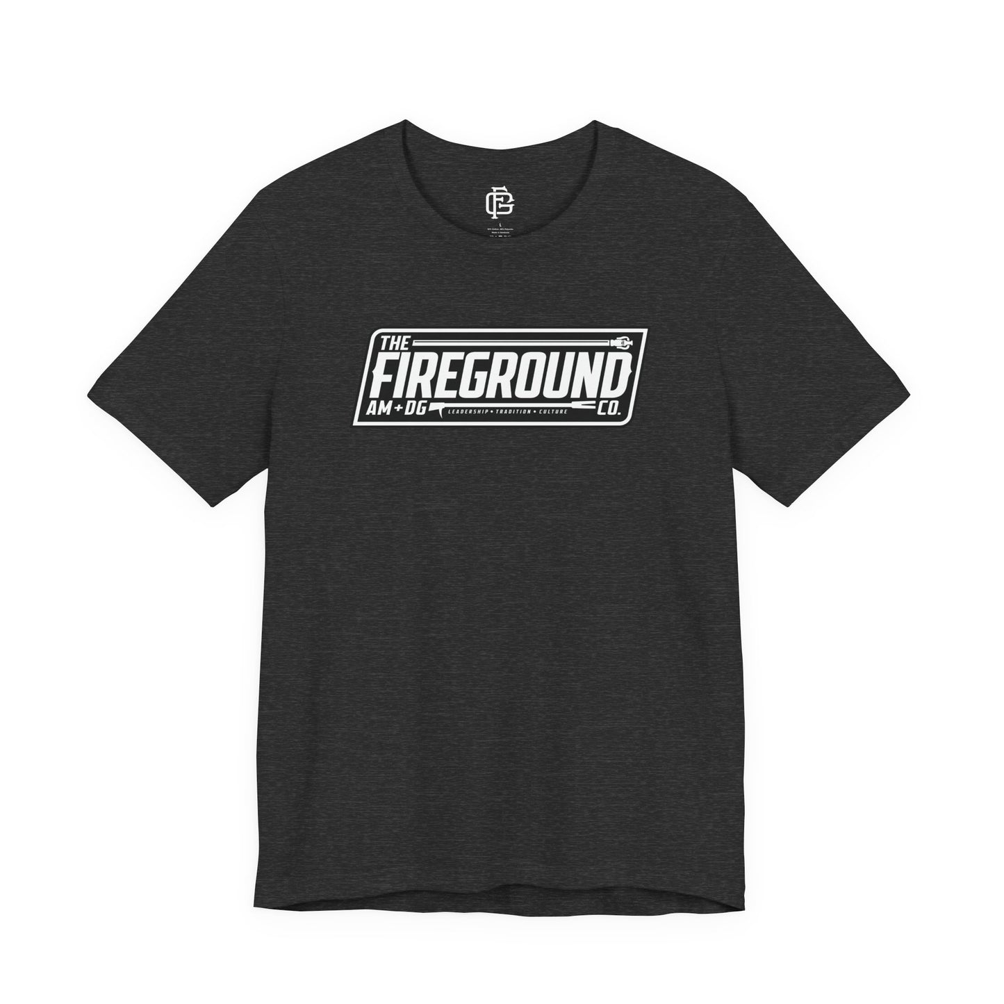 Fireground Banner Dark Background Short Sleeve Tee
