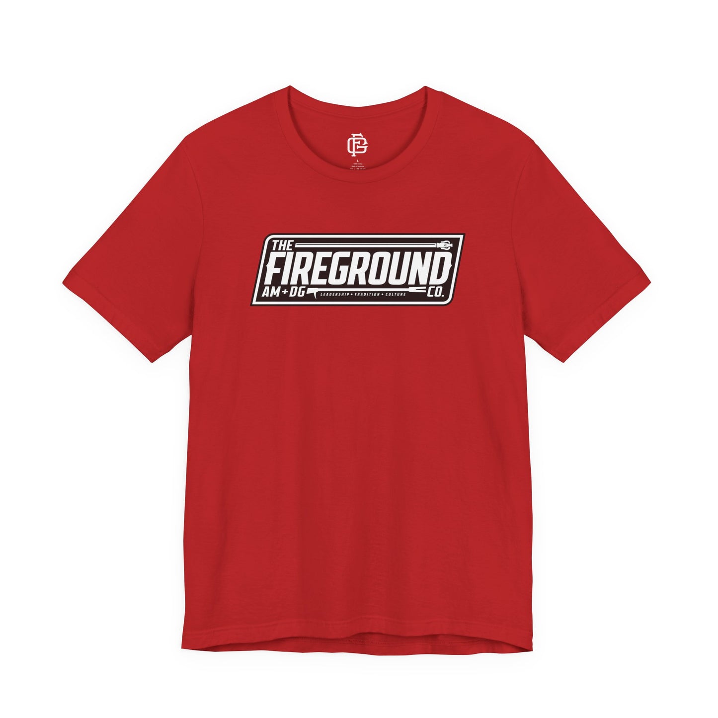 Fireground Banner Dark Background Short Sleeve Tee