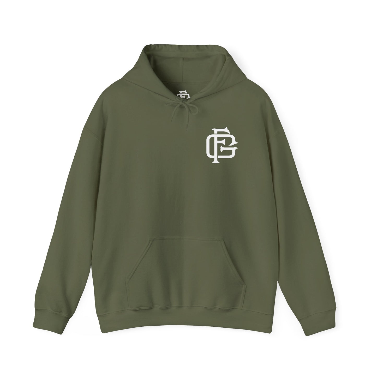 Fireground White FG Monogram Hoodie