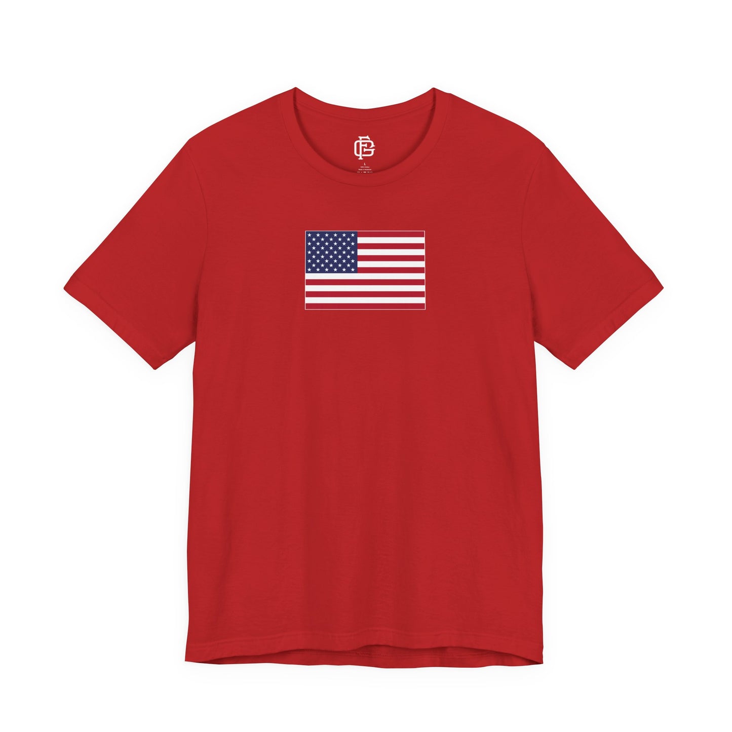 USA (Large Flag) Short Sleeve Tee