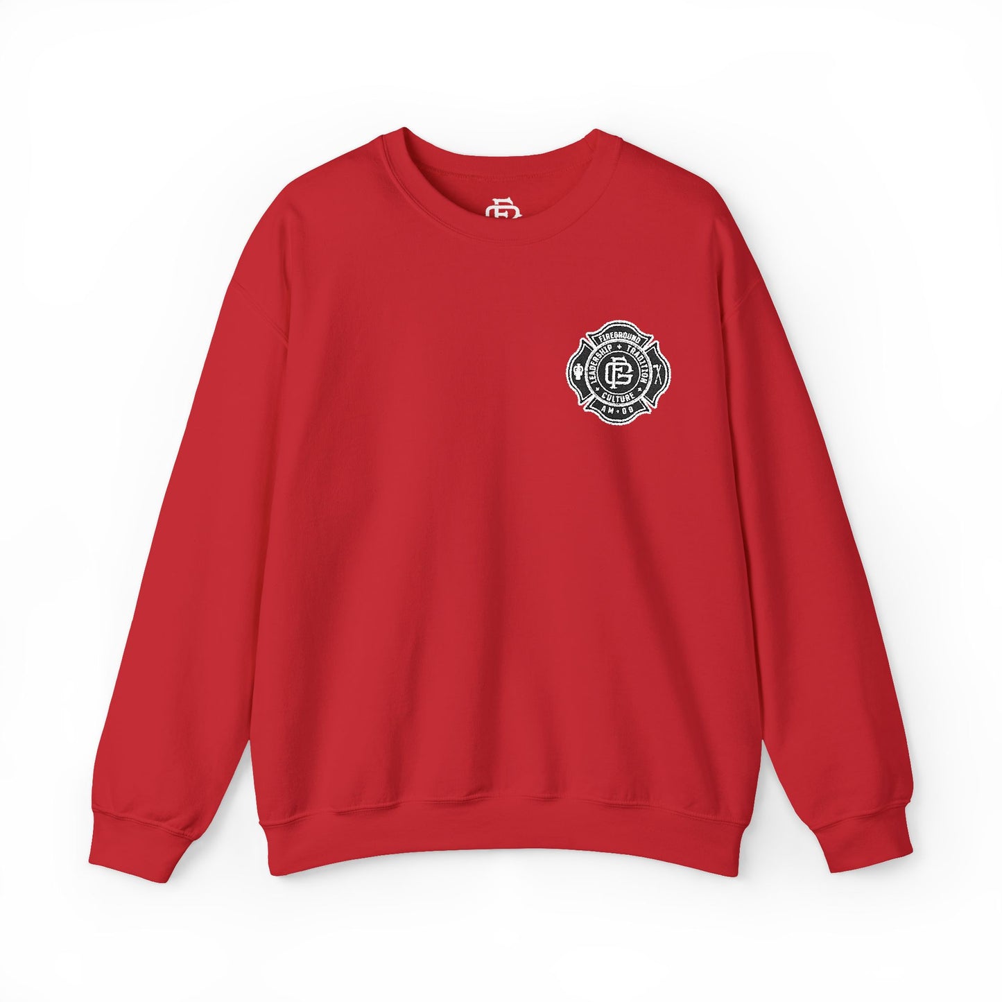 Fireground Maltese Cross (Embroidered) Crewneck Sweatshirt