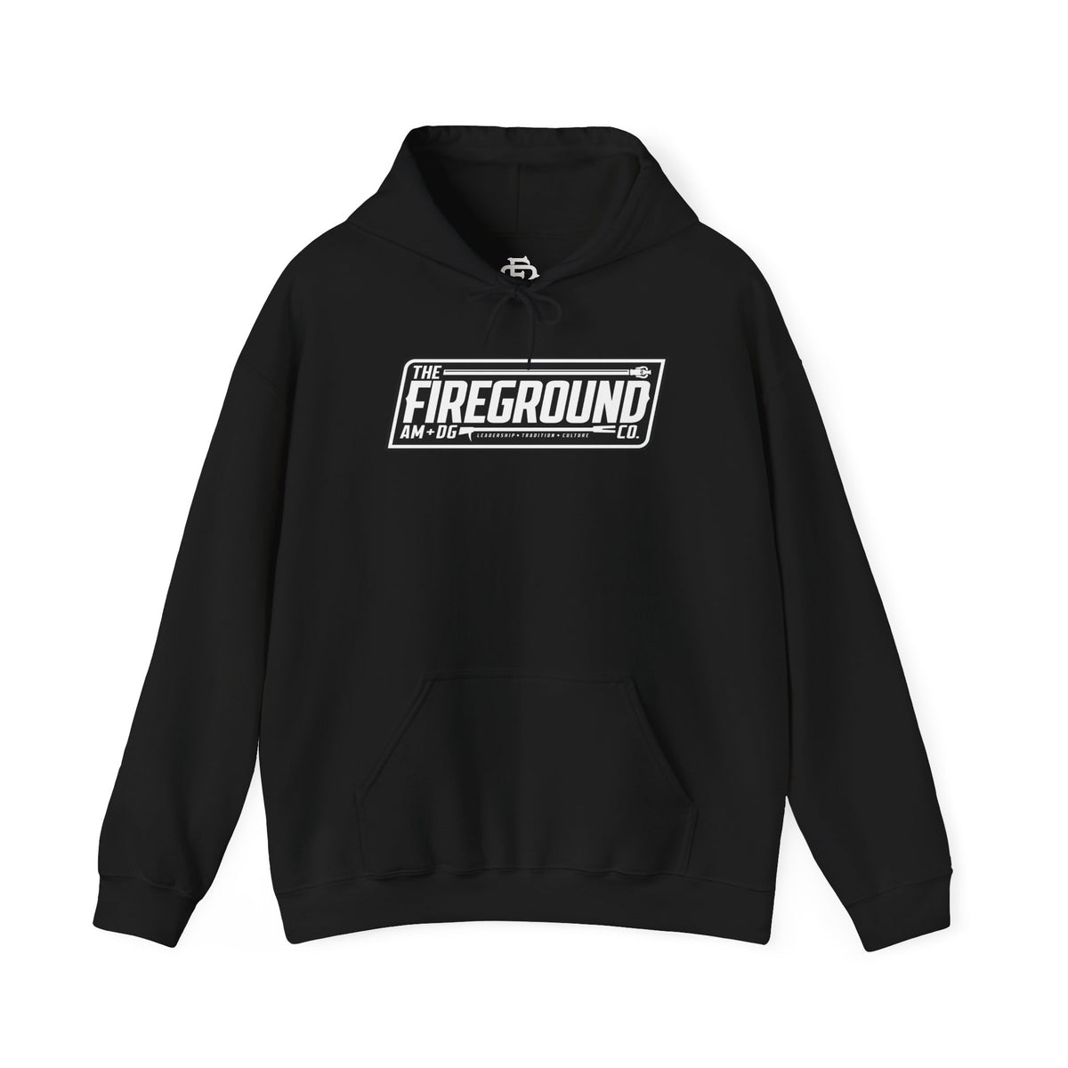 Fireground Dark Background Banner Hoodie