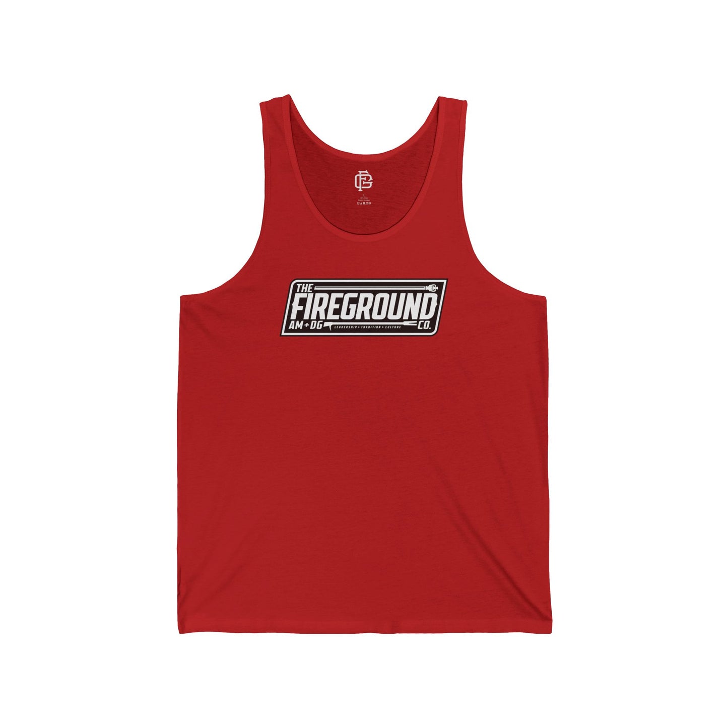 Fireground Banner Dark Background Tank Top