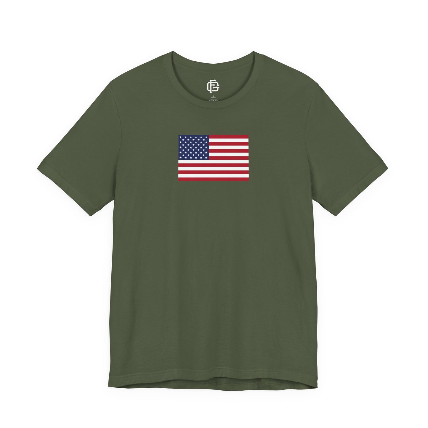 USA (Large Flag) Short Sleeve Tee