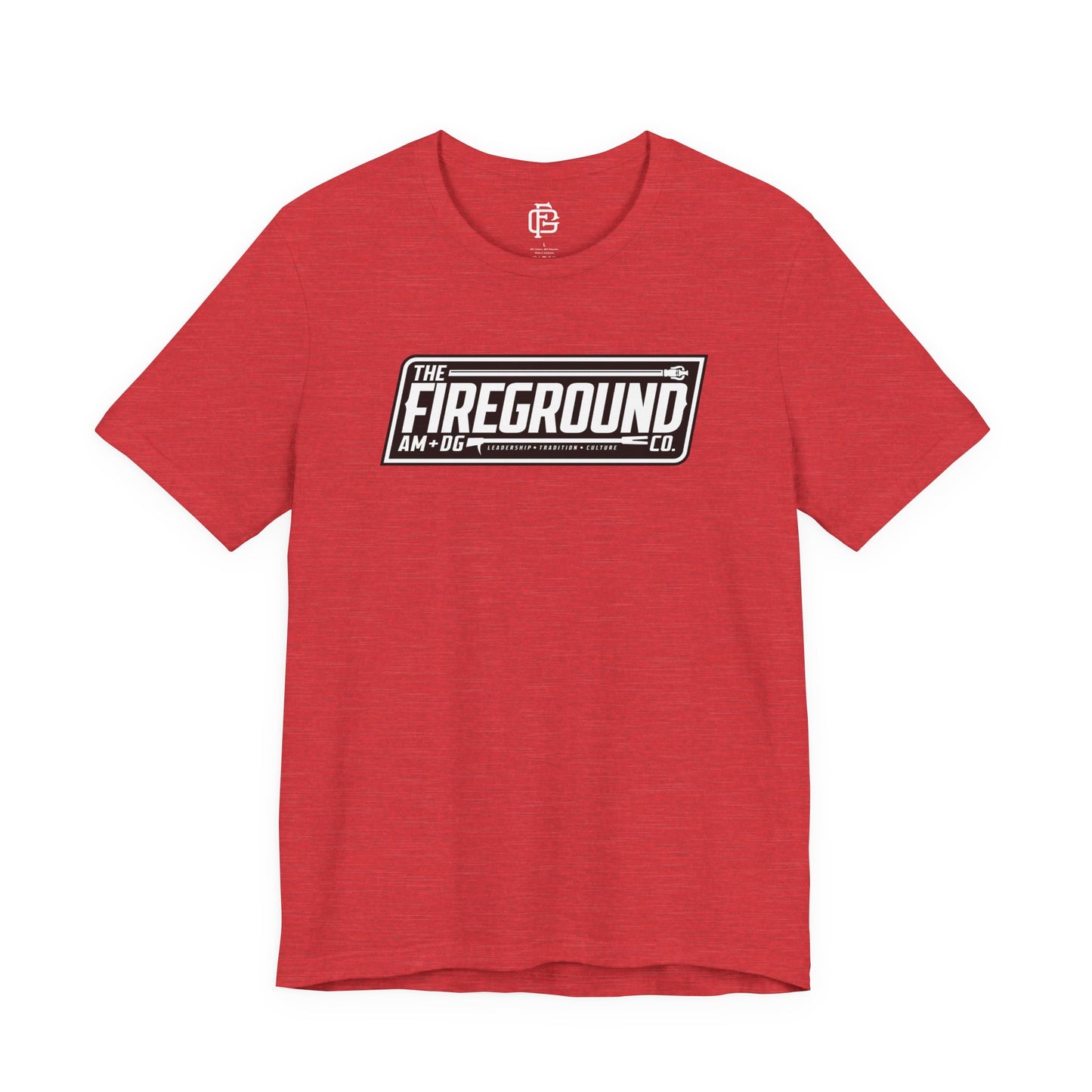 Fireground Banner Dark Background Short Sleeve Tee