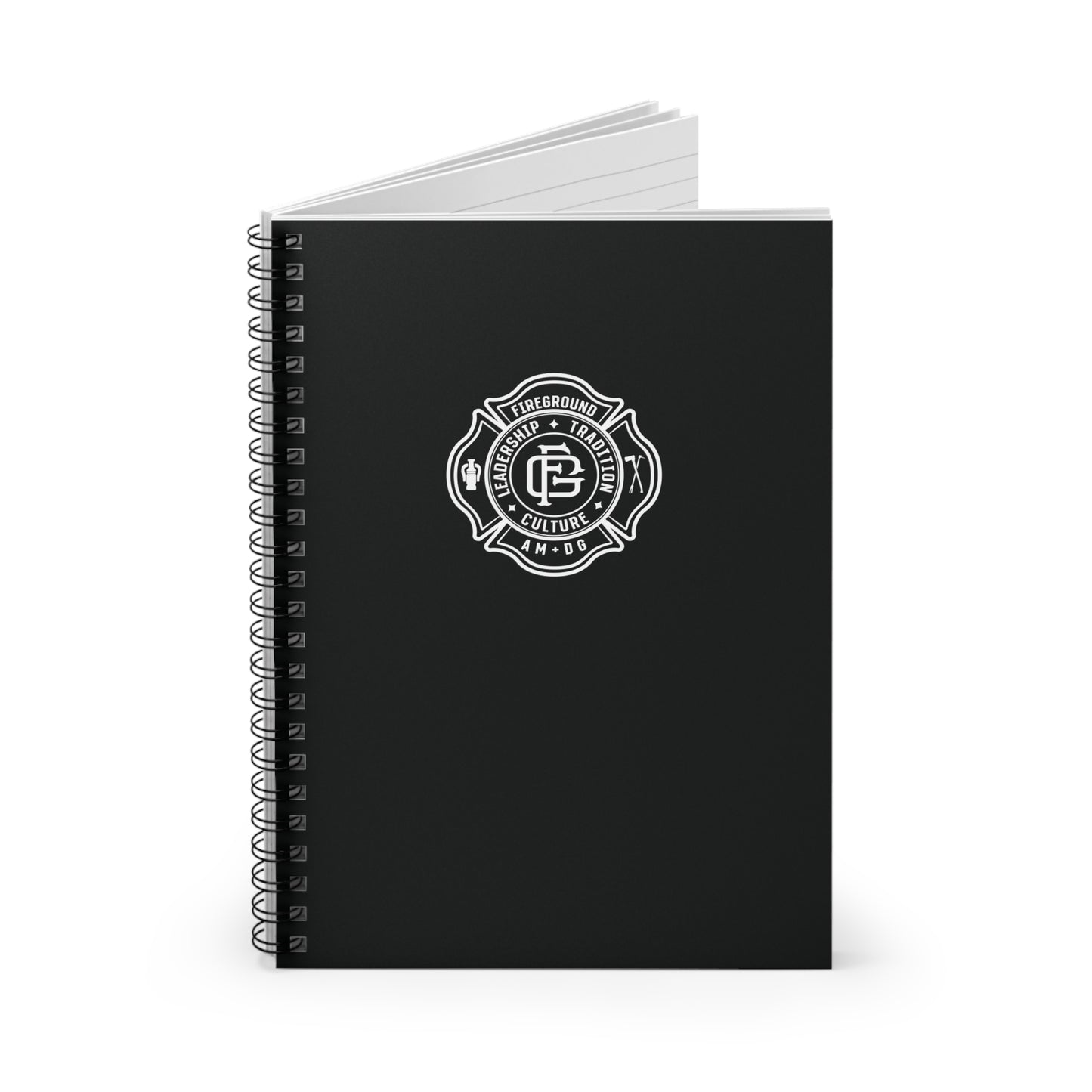 Fireground Maltese Cross Spiral Notebook - Ruled Line