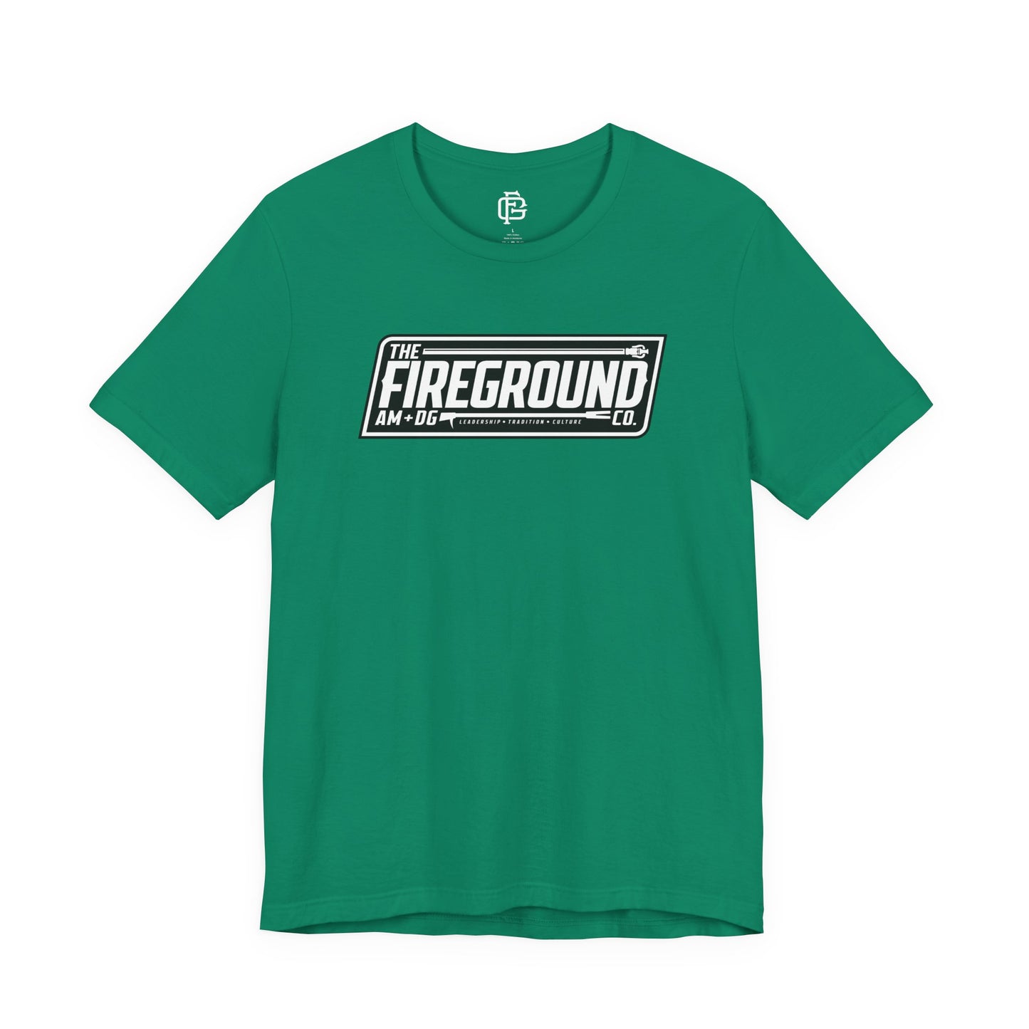 Fireground Banner Dark Background Short Sleeve Tee