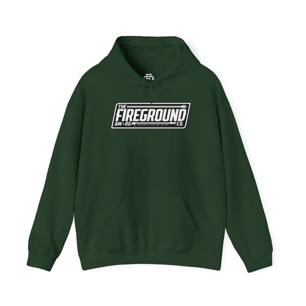 Fireground Dark Background Banner Hoodie