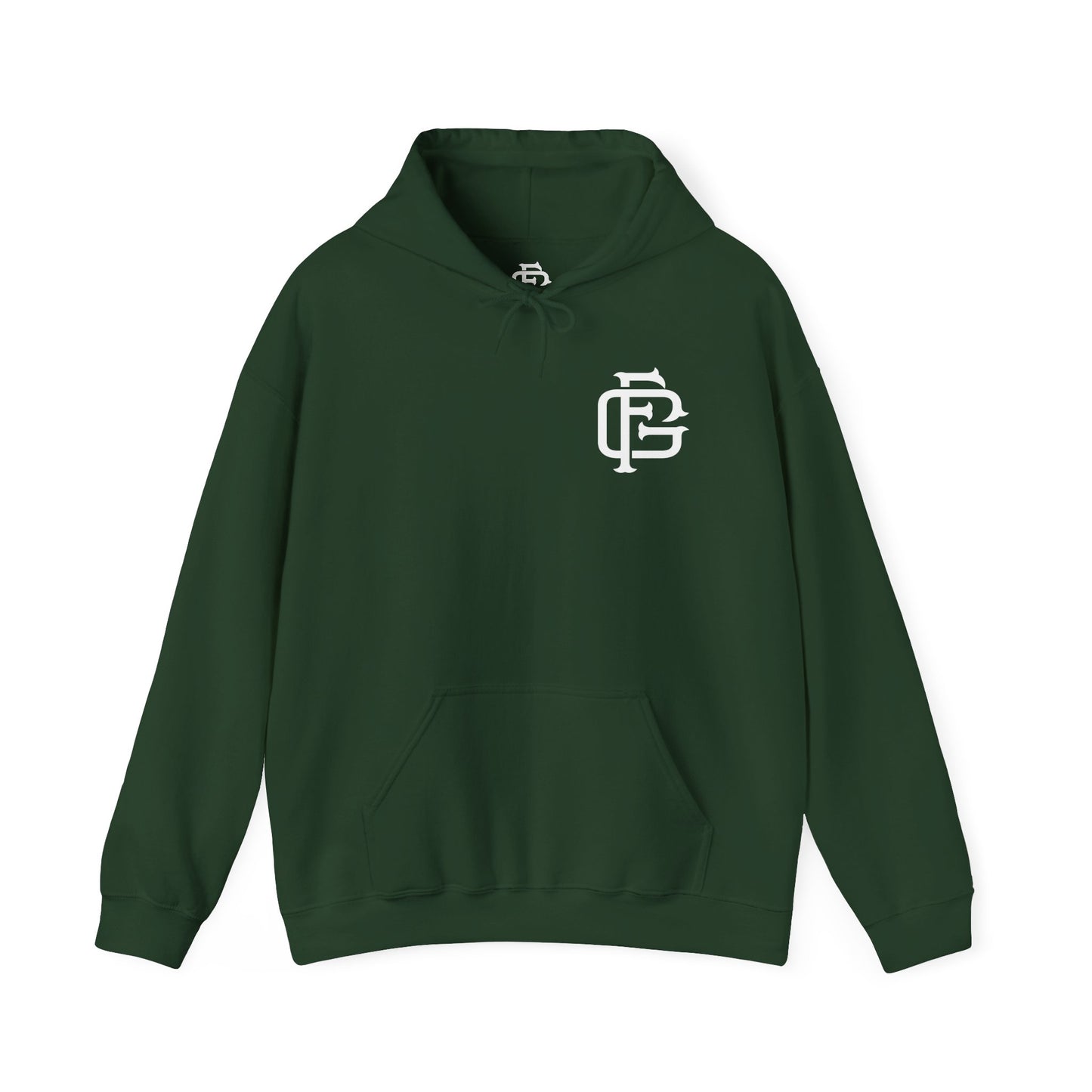 Fireground White FG Monogram Hoodie