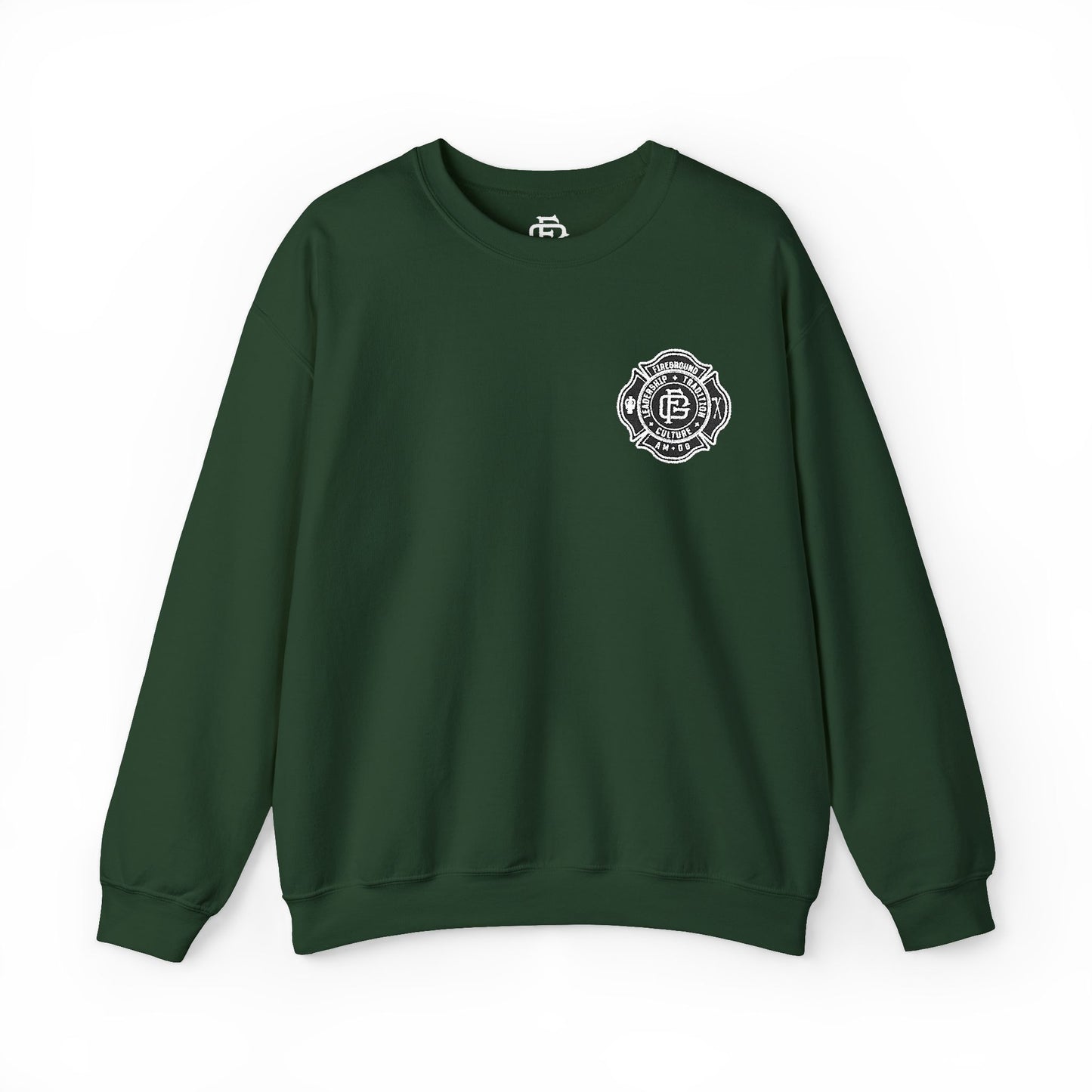 Fireground Maltese Cross (Embroidered) Crewneck Sweatshirt