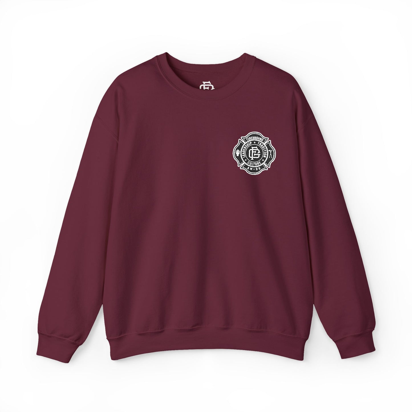 Fireground Maltese Cross (Embroidered) Crewneck Sweatshirt